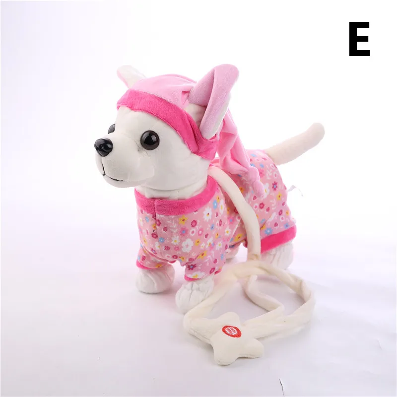 New Electronic Pets Robot Dog Der Chi Chi Love Zipper Singing Walking with bag Interactive Toy for Children kids Birthday Gifts 7