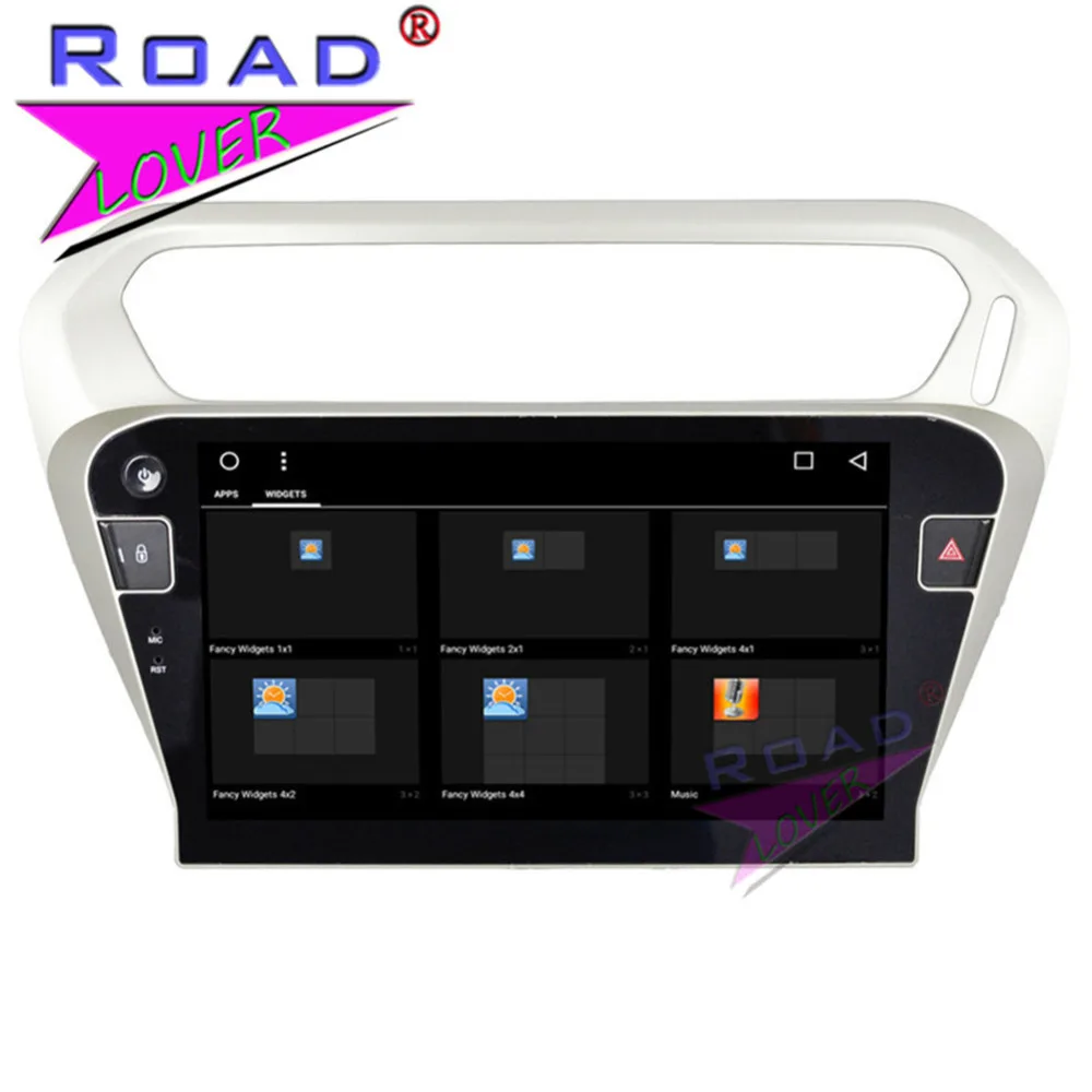 Top Roadlover Android 8.1 Car Multimedia Radio For Citroen C-Elysee 2014 Peugeot 301 2014 Stereo GPS Navigation Magnitol Din NO DVD 2