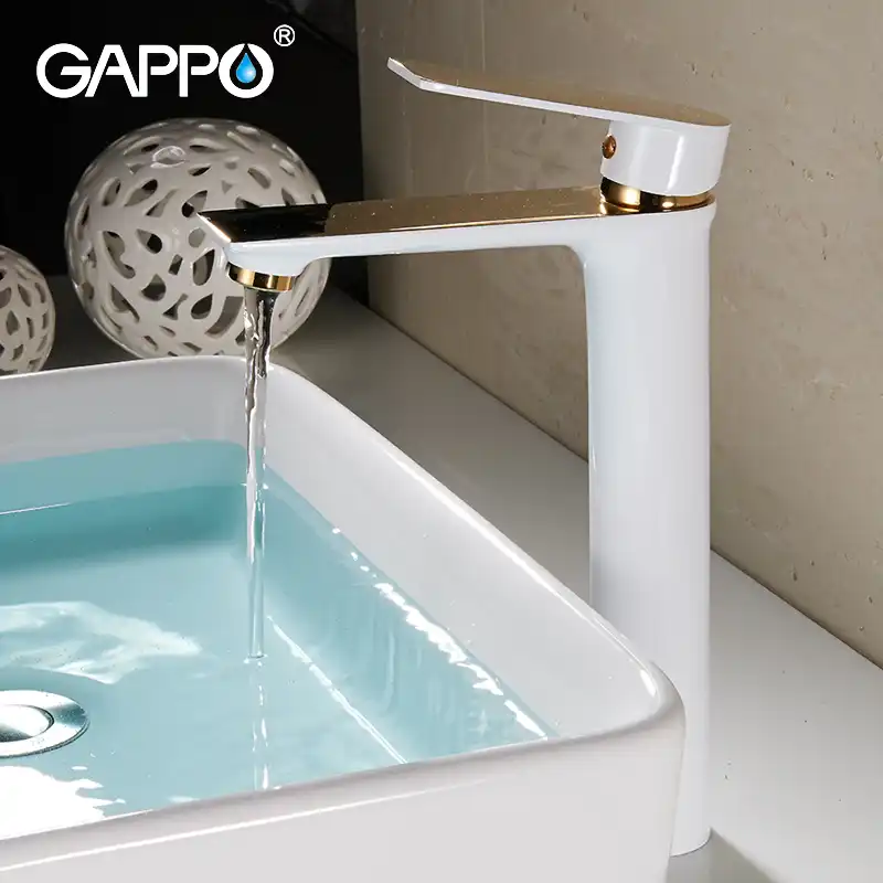 GAPPO смесители для раковины белый высокий кран ванной водопад водопроводные краны