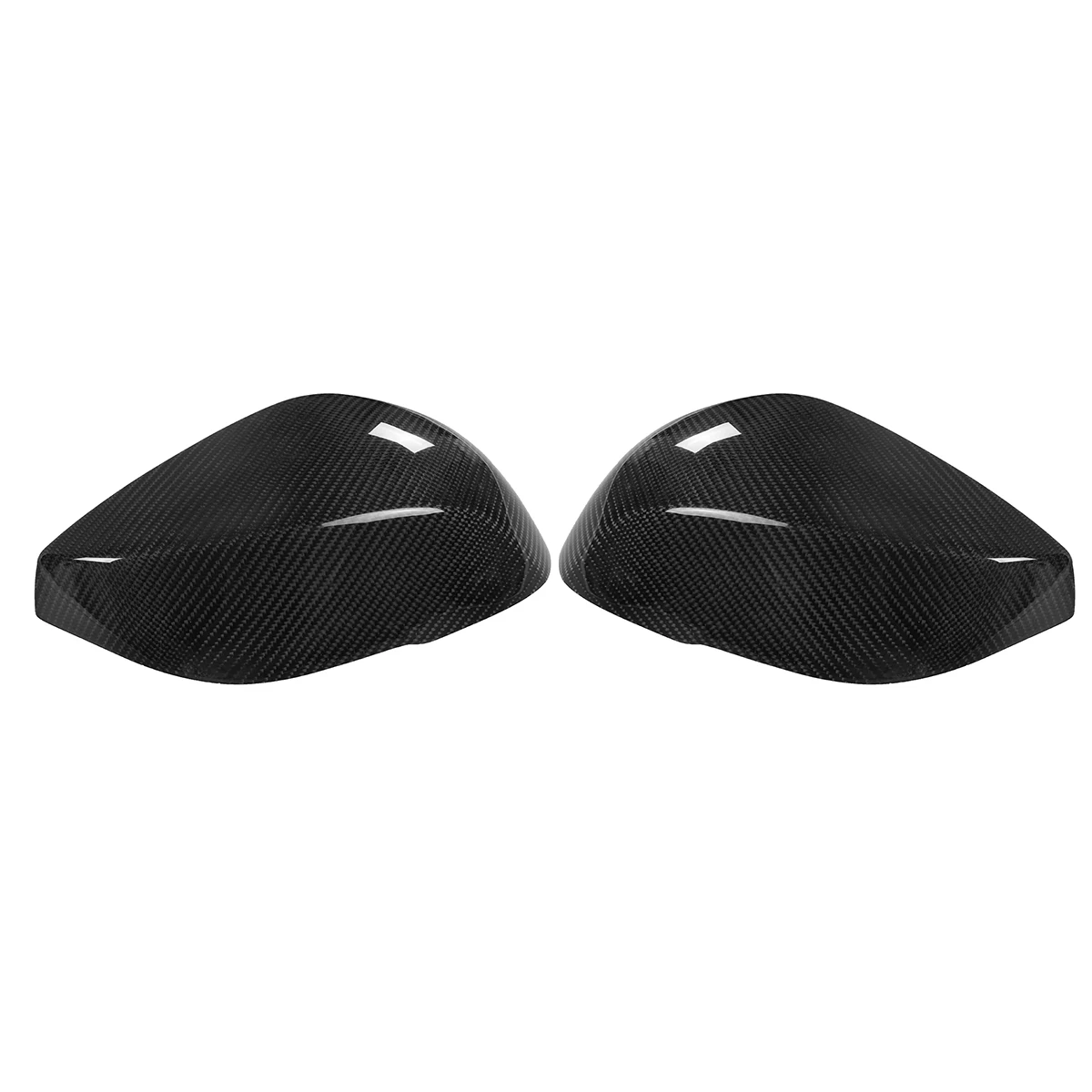 

1Pair Add-On Carbon Fiber Material Side Wing Mirror Cover Caps Direct Replacement For INFINITI 2014-2016 Q50 S