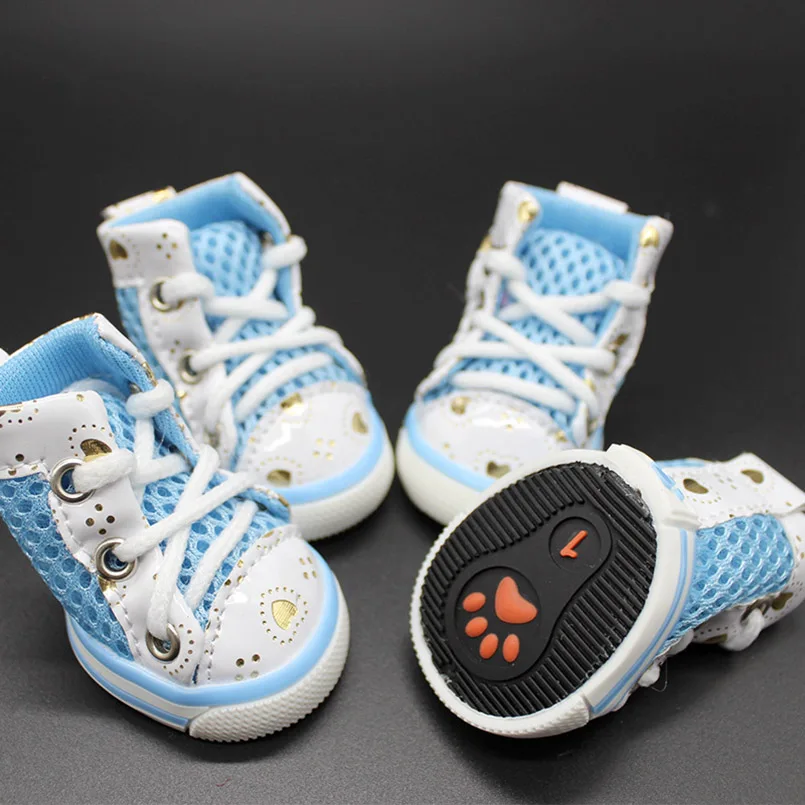 

Dog Shoes /Mesh Breathable New Lace Sneakers / Trendy Teddy Poodle Casual Shoes Pet Product Red Pink Blue Yellow Colorful
