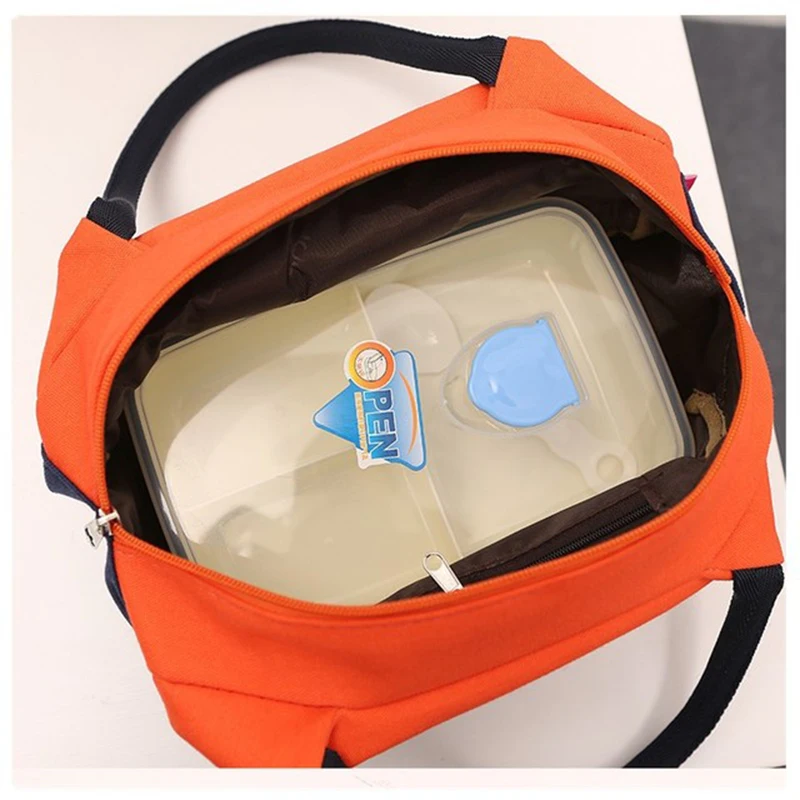 Brand Canvas Lunch Bags For Women Fashion Portable Thermal Insulated Lunch Box Bag Tote Bolsa Comida Lunch Bag For Kids School Brand Canvas Lunch Bags For Women Fashion Portable Thermal Insulated Lunch Box Bag Tote Bolsa Comida Lunch Bag For Kids School