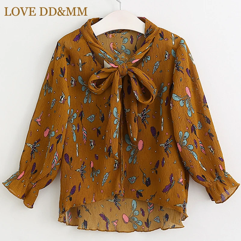 Рубашка для девочек LOVE DD &amp MM новая детская одежда 2020 рубашка с длинными рукавами