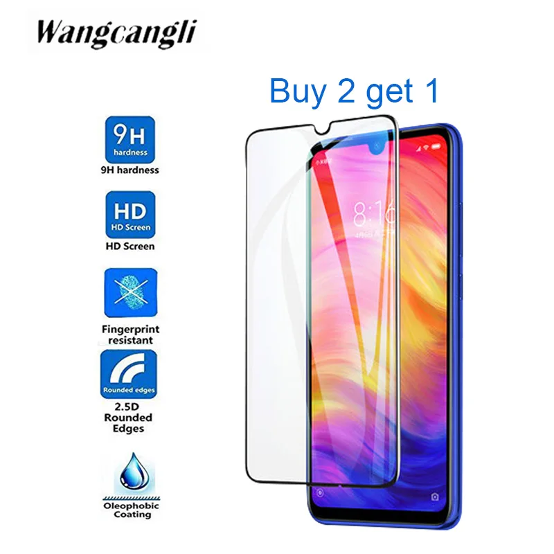 Купите 2 получить 1 HD полное покрытие закаленное стекло для Xiaom Redmi note7 S2 Note7 Pro 6A note6