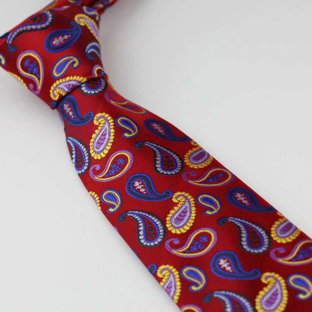 Men's Suit Ties New Design Red With Blue/Silver/Yellow/Pink/Black