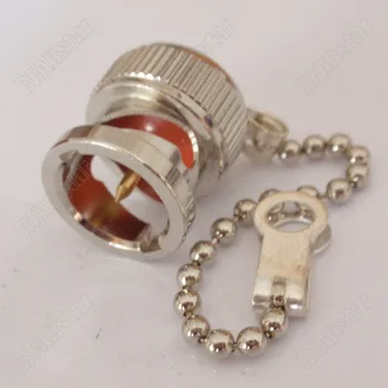 

20 Pieces Protective Cover Dust Cap With Chain for BNC Q9 Female Connector Surveillance Monitor