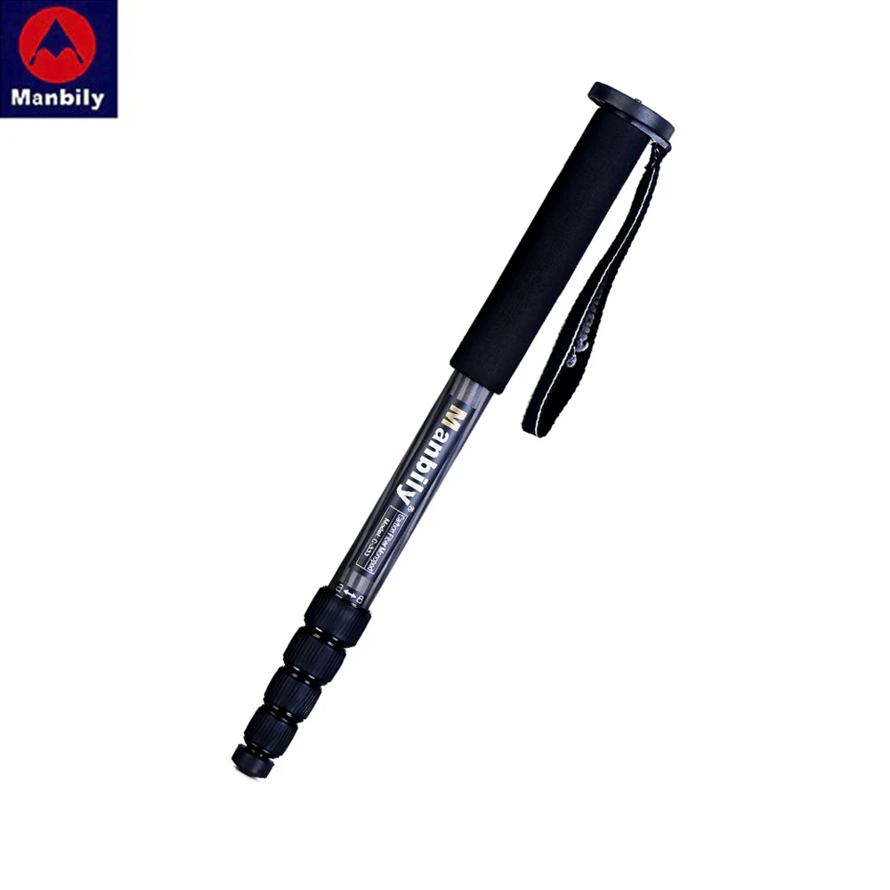 Manbily C-333 Professional Carbon Fiber Portable Travel Monopod Bracket can Stand with Mini Tripod