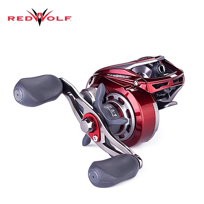 

RedWolf Capriole Low-Profile Fishing Reel 8+1BB 7.5:1 188g Ultra light Design Casting Reel 4.5kg Max Drag Magnetic Brake System