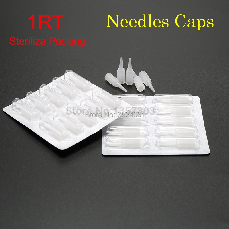 1RL* 100 шт игольчатые колпачки для стерилизации блистерная упаковка наконечники для перманентного макияжа