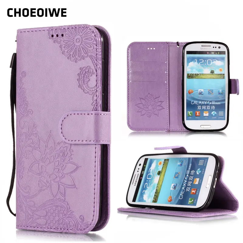 Винтажный чехол CHOEOIWE с цветочным рисунком для Samsung Galaxy S3 Neo i9301 SIII I9300 | Мобильные