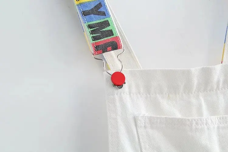 Calças dos Desenhos Bebê Meninas Denim Macacões Primavera Outono Moda Novas Crianças Roupas Casual Suspender Animados Jeans Curto 5-16 y 23 High Quality Mamãe e Bebê