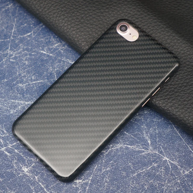 Ультратонкий чехол накладка из углеродного волокна для iPhone 7 8 plus|Бамперы| |