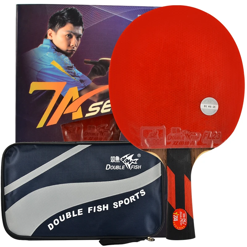 

Original Double Fish Master 7a Table Tennis Bat Ping Pong Racket With Case Racquet Sports Carbon Blade Fast Attack Loop