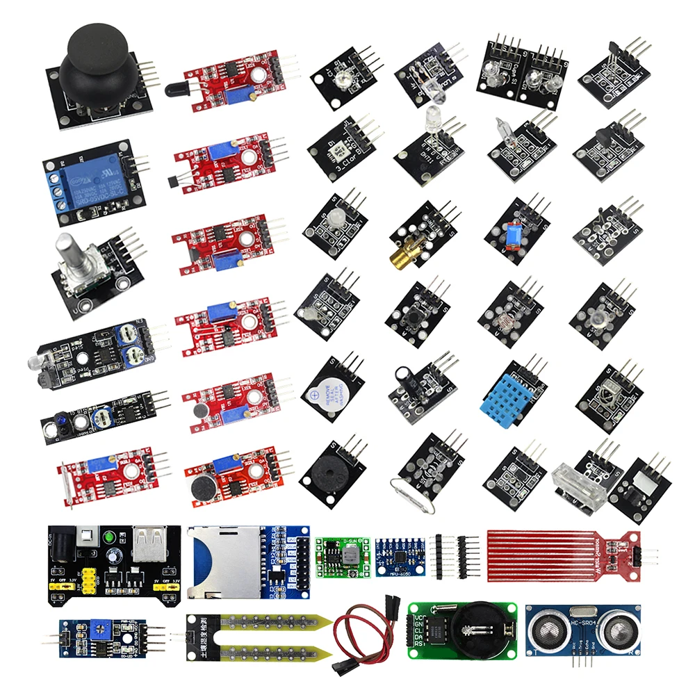 45 в 1 сенсор s модули Starter Kit для arduino, лучше, чем 37in1 сенсор комплект 37 в 1 сенсор комплект