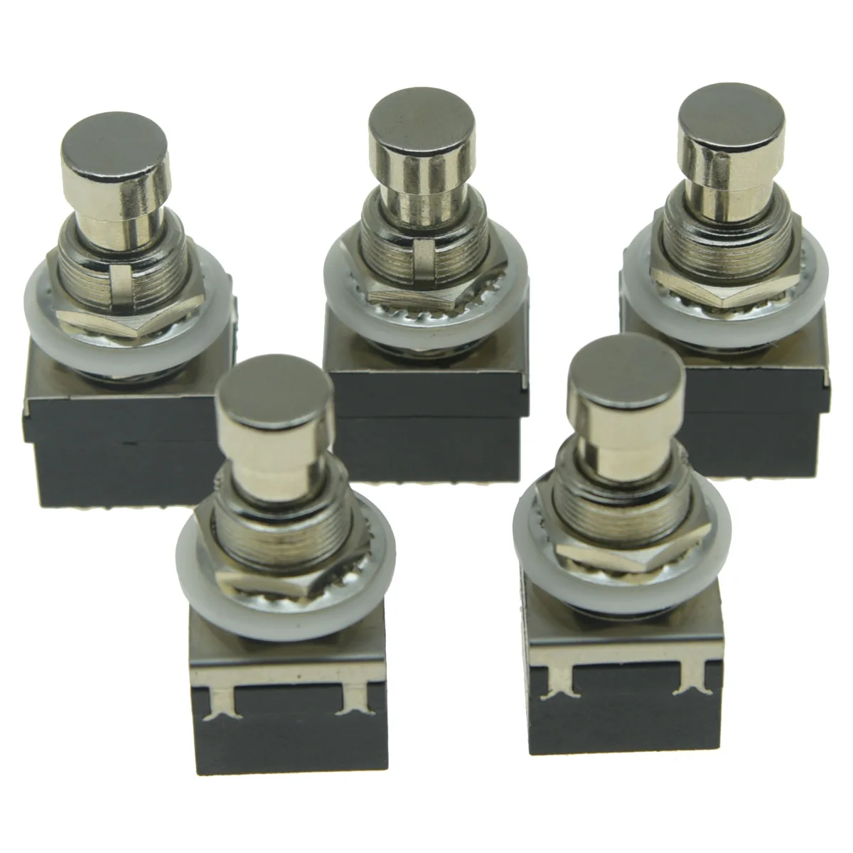 KAISH Pack of 5 Box Stomp 9-Pin 3PDT Electric Guitar Effect Pedal Switch Push Button Foot Switch True Bypass Blue/Black KAISH Pack of 5 Box Stomp 9-Pin 3PDT Electric Guitar Effect Pedal Switch Push Button Foot Switch True Bypass Blue/Black