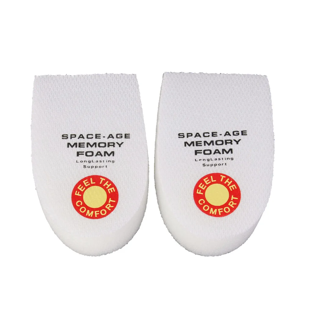 Footful Shoes Insoles Cushion Heel Cup Pads Inserts Heel Pain Spur Sponge