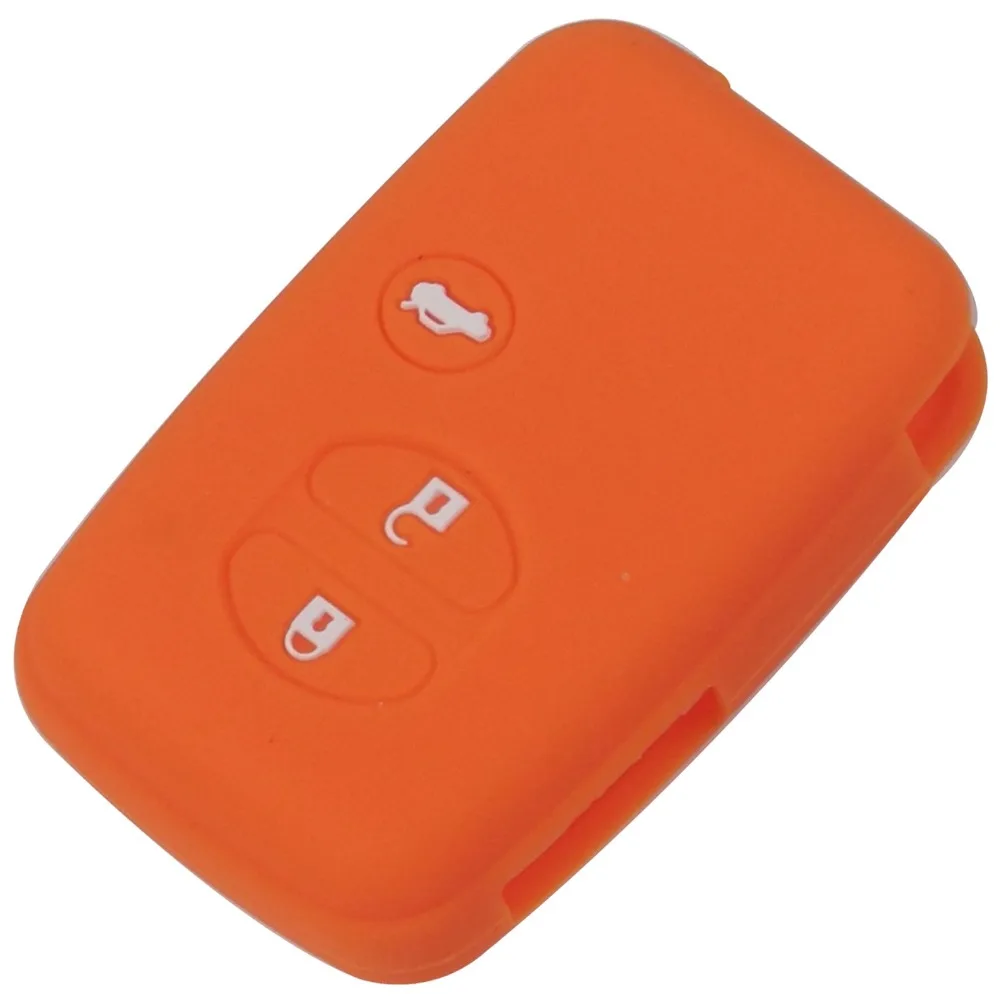 Keyforkess Cover in Silicone per Toyota Land Cruiser Camry Highlander Crown Prado Prius Set di chiavi per auto custodia per giacca custodia a distanza 9 1DSwarehouse0148