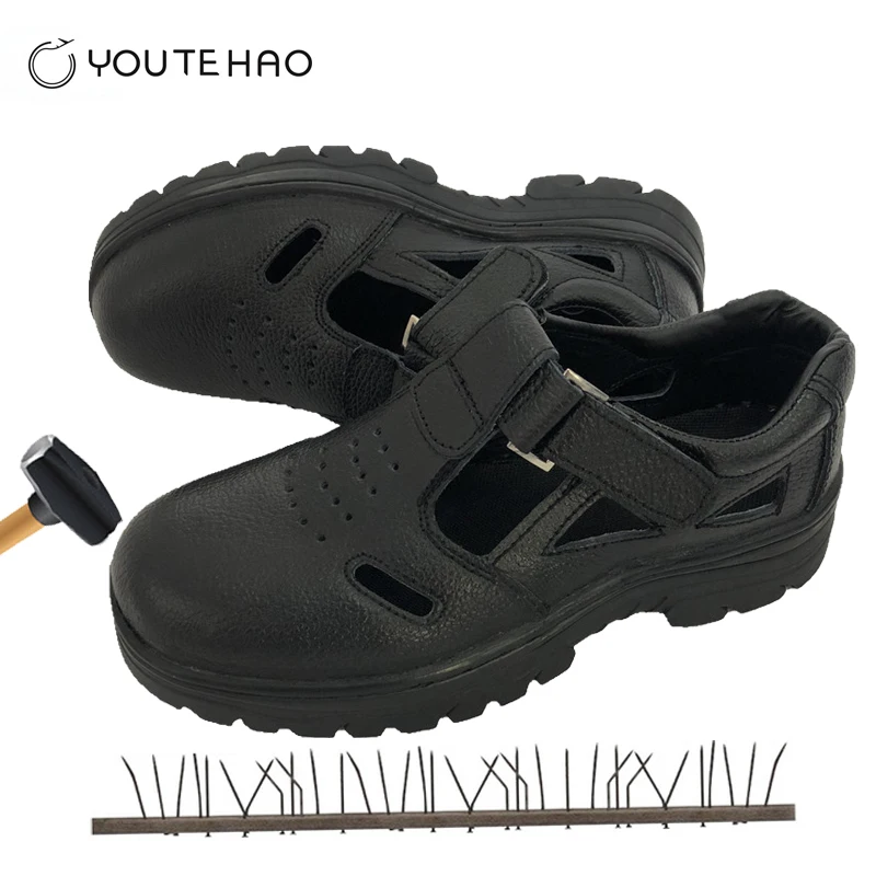 

Summer steel toe cap safety shoes men's anti-smashing anti-piercing acid and alkali safety boots shoes