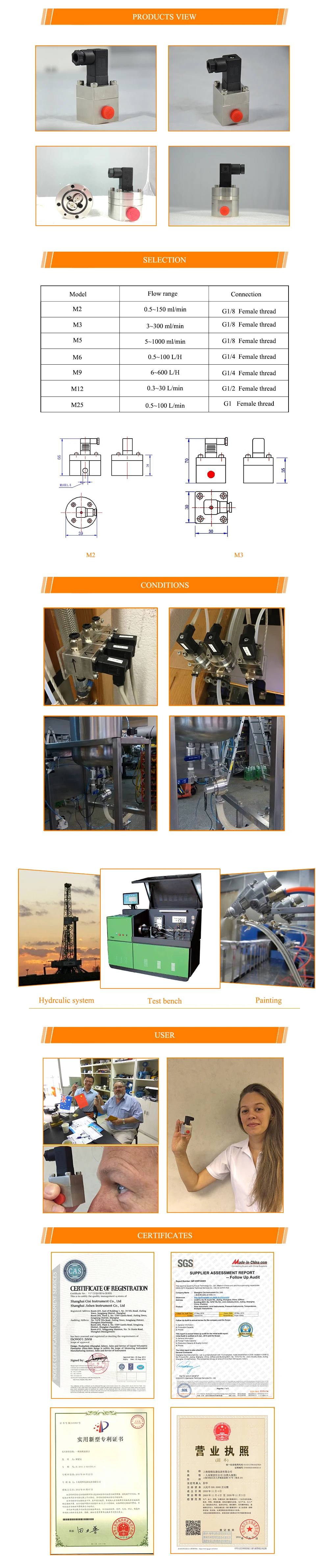 micro flow meter 8