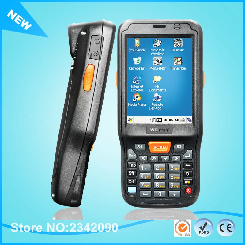 Windows CE 6.0 OS. 1GHz Rugged Handheld Data Collector PDA For 1D