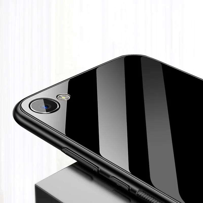 Чехол из закаленного стекла для OPPO A3S A83 F7 A3 A5 R17 F11 Pro R9S R9 Plus силиконовый защитный