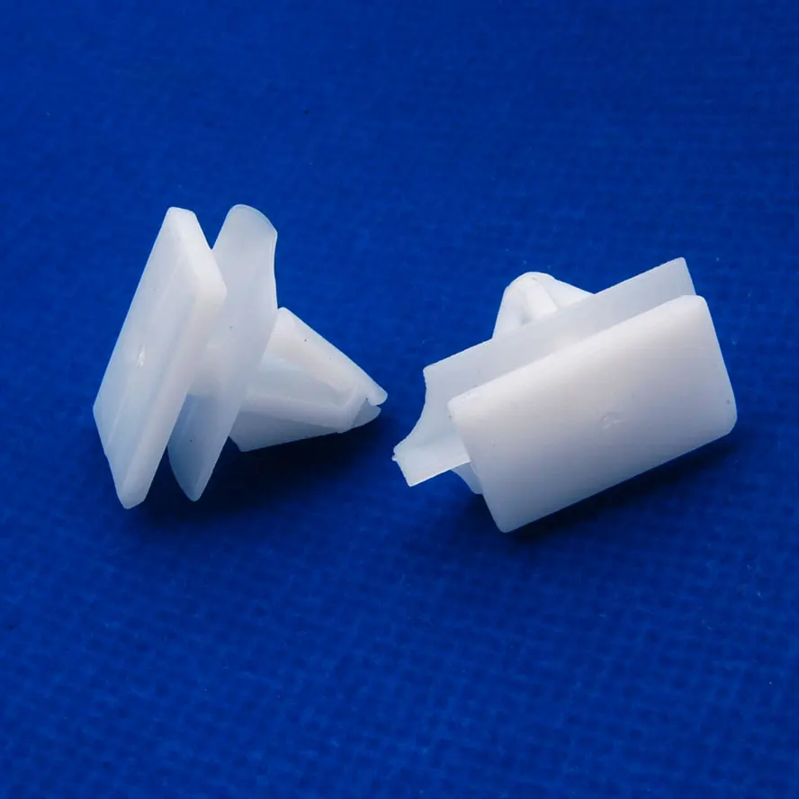 10pcs White Rocker Moulding Nylon Retainer Fastener Clip For CTS