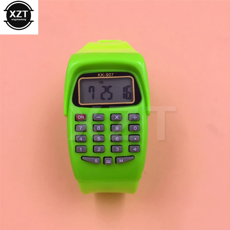 

Mulitifunction Casual Silicone Digital Calculator With LED Watch Sports For Children Multifunction Calculating