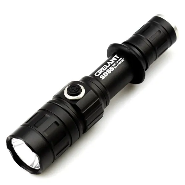 

CRELANT 920 Lumens 5 modes flashlight 2 Torch Adjustable Aluminum alloy Zoomable LED Flashlight for 18650/CR123A battery