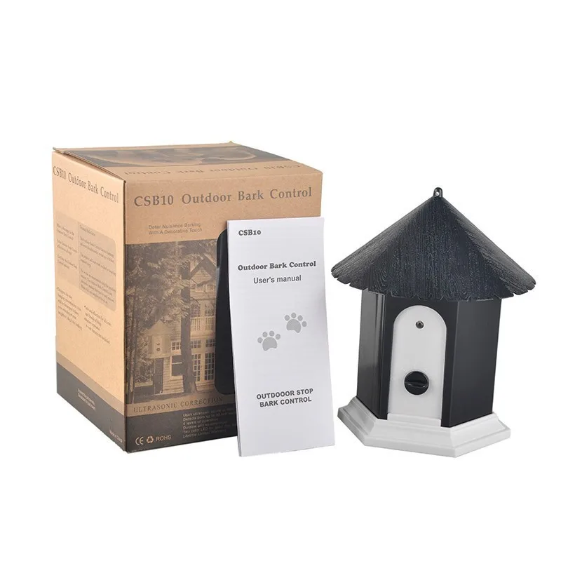 

Lekexi Upgraded Ultrasonic Pet Dog Control Stop Anti Bark Deterrent Bird House Box Waterproof For Home Garden Hanging Battery