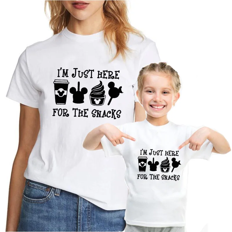 

Cartoon Family T Shirts Mother and Dougther Matching Shirts Cute Graphic Tees for Girls Boys Mom and Me Summer Aesthetic Clothes