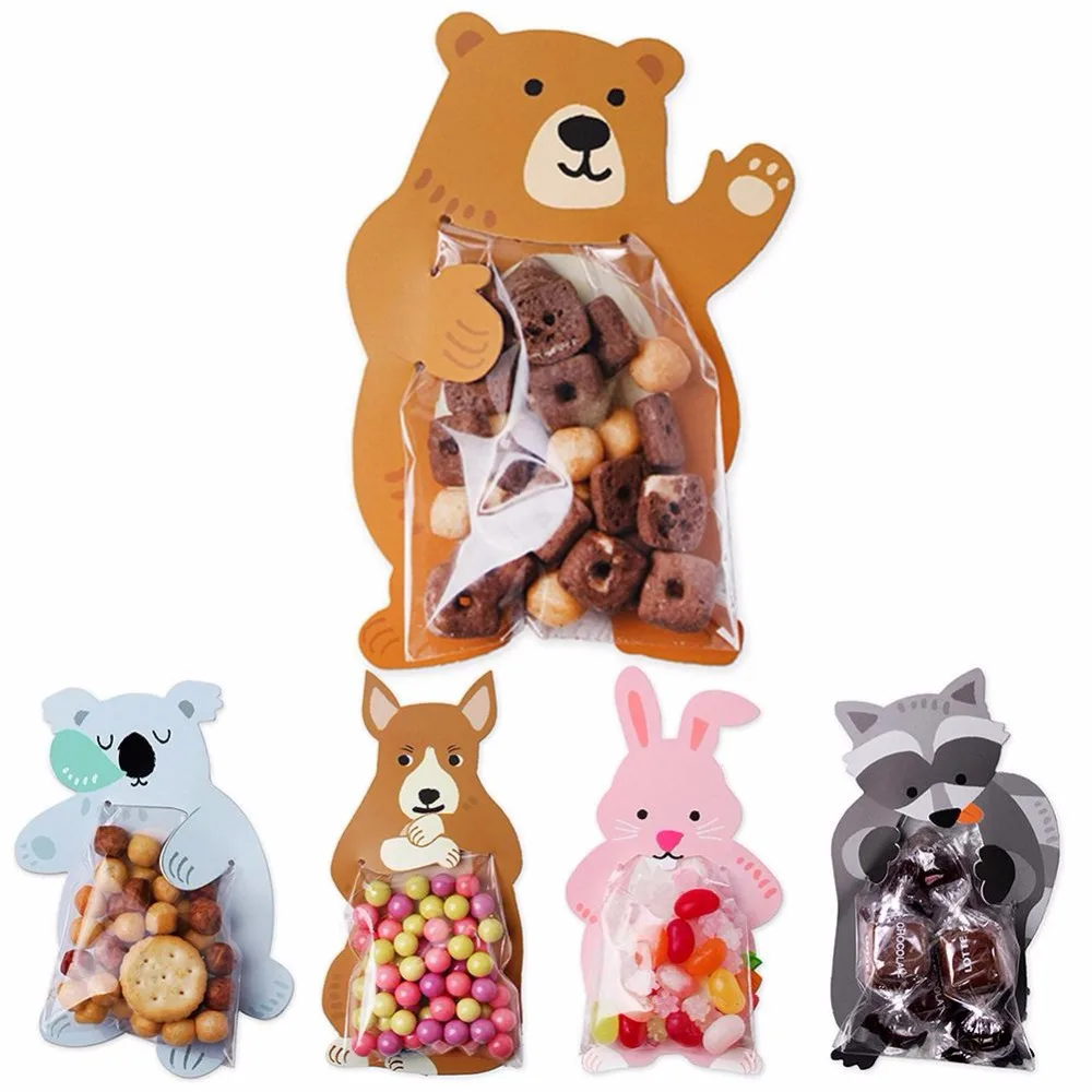 10pcs-lot-Cute-Animal-Bear-Rabbit-Koala-Candy-Bags-Greeting-Cards-Cookie-Bags-Gift-Bags-Baby