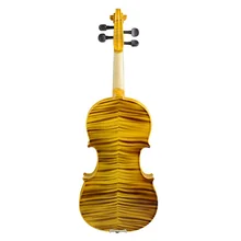 4/4 акустическая твердая древесина скрипка набор лук канифоль чехол для начинающих из двух частей "Пылающий" назад-189