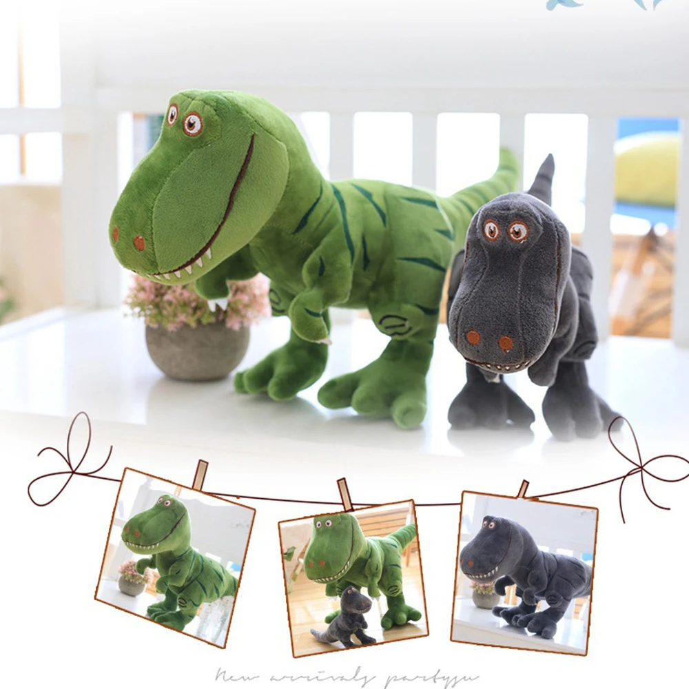 1 шт. Новинка 40 см/15,7" динозавр плюшевые игрушки мультфильм тираннозавр милые мягкие игрушки куклы для детей дети мальчики подарок на день рождения