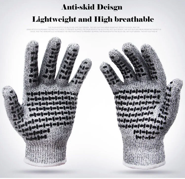 Professional Anti-cut gloves CE Standard Level 5 Cut resistant Non-slip Safety Gloves Multi-function For Working Home Kitchen (8)