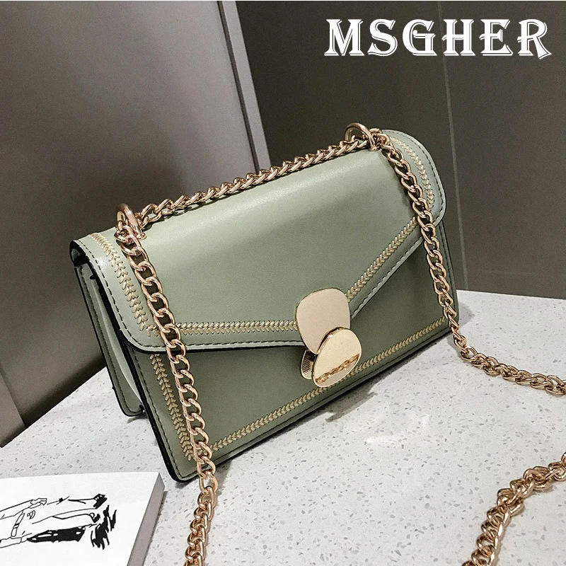 

MSGHER Summer New Luxury Leather Handbag Tote bag High quality PU Leather Women bag Candy Color Handle Shoulder Bag