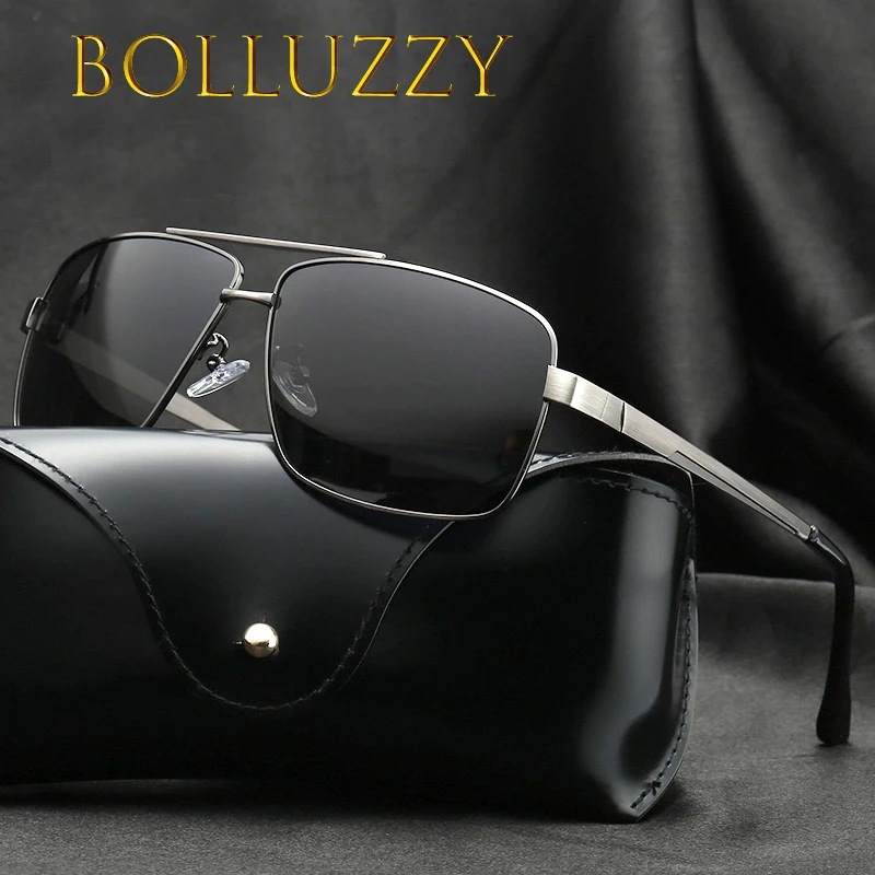 

Fashion Polarized Polarizing Sunglasses for 80 90 Men Golden Color Driving Glasses UV400 Unti-blue Light Sun Glasses for Male