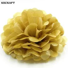 Kscraft Золото/Щепка 30 шт. " 6" "(10 см 15 см 20 см) папиросной бумаги помпонами шары Свадебные украшения Baby Shower партии украшение