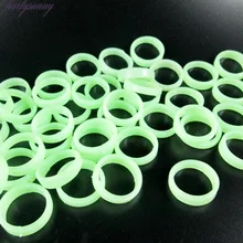 PF 50 шт./лот световой кольцо Halloween Party карнавальный украшения DIY Пластик флуоресценции зеленое кольцо Игрушечные лошадки реквизит Интимные аксессуары WS017