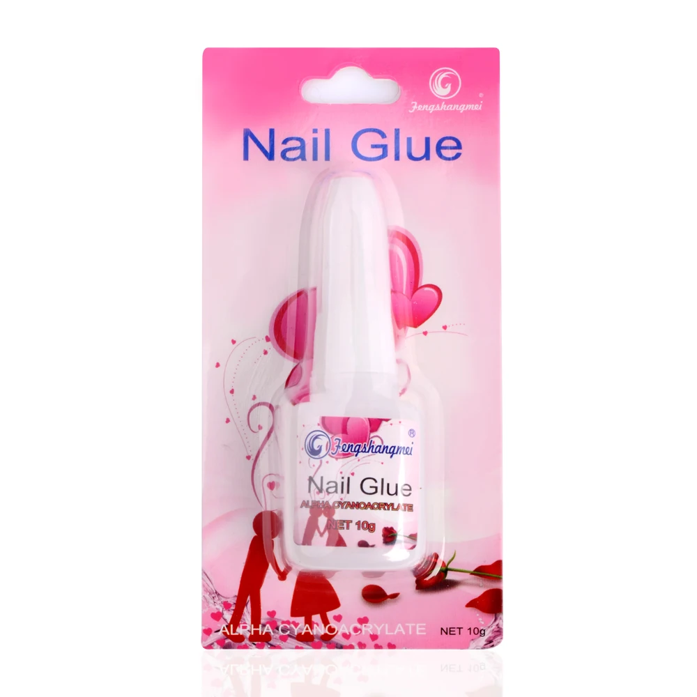 fengshangmei 10g Acrylic Art Nail Glue Transfer Fast Drying False Tips Manicure Nails Glue