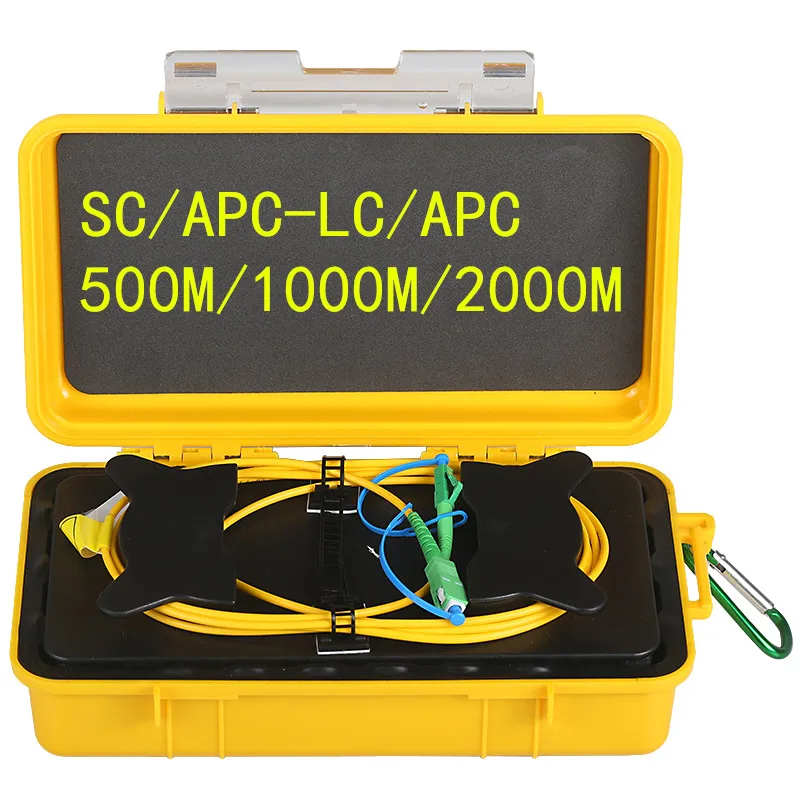 

Free shipping SC/APC-LC/APC OTDR Dead Zone Eliminator,Fiber Rings ,Fiber Optic OTDR Launch Cable Box 1km SM 1310/1550nm