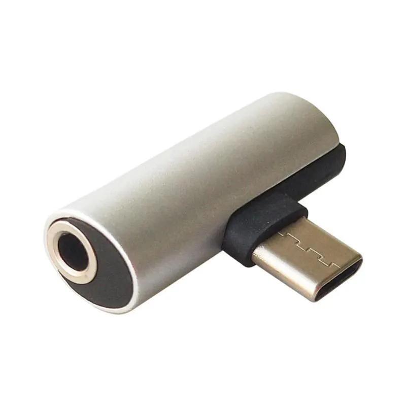 2 в 1 тип-c 3,5 мм наушники двойной адаптер разветвитель AUX зарядное устройство наушники кабель адаптер для Android телефон с интерфейсом type-C