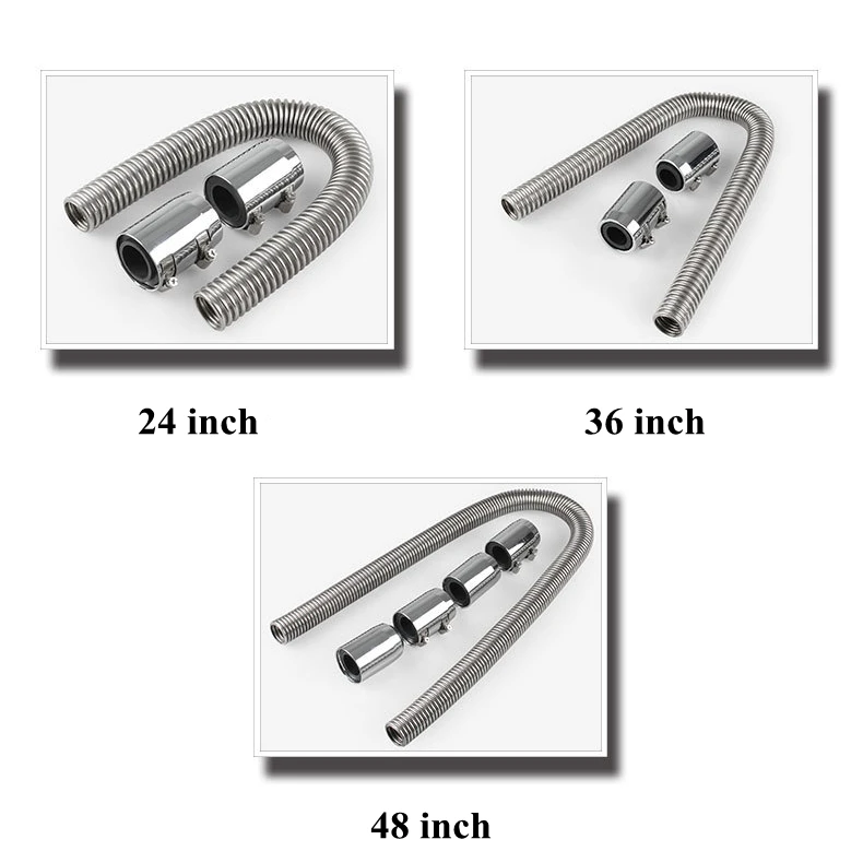 Автомобильный охлаждающий шланг, Набор 2" 36" 4" дюймов, универсальный радиатор из нержавеющей стали, гибкий охлаждающий водяной шланг с колпачками, аксессуары для автомобиля