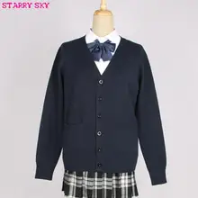 Новое поступление Jk, школьная форма, кардиганы, свитера, топы, японская форма для студентов, милые свитера для девочек средней школы с длинным рукавом XXL