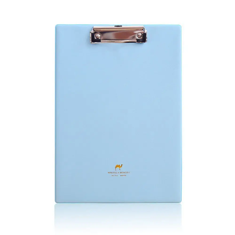 A4 Black Fold Over Clipboard Solid Office PVC Document Holder Filing Clip Board Paper Hand Note Hard