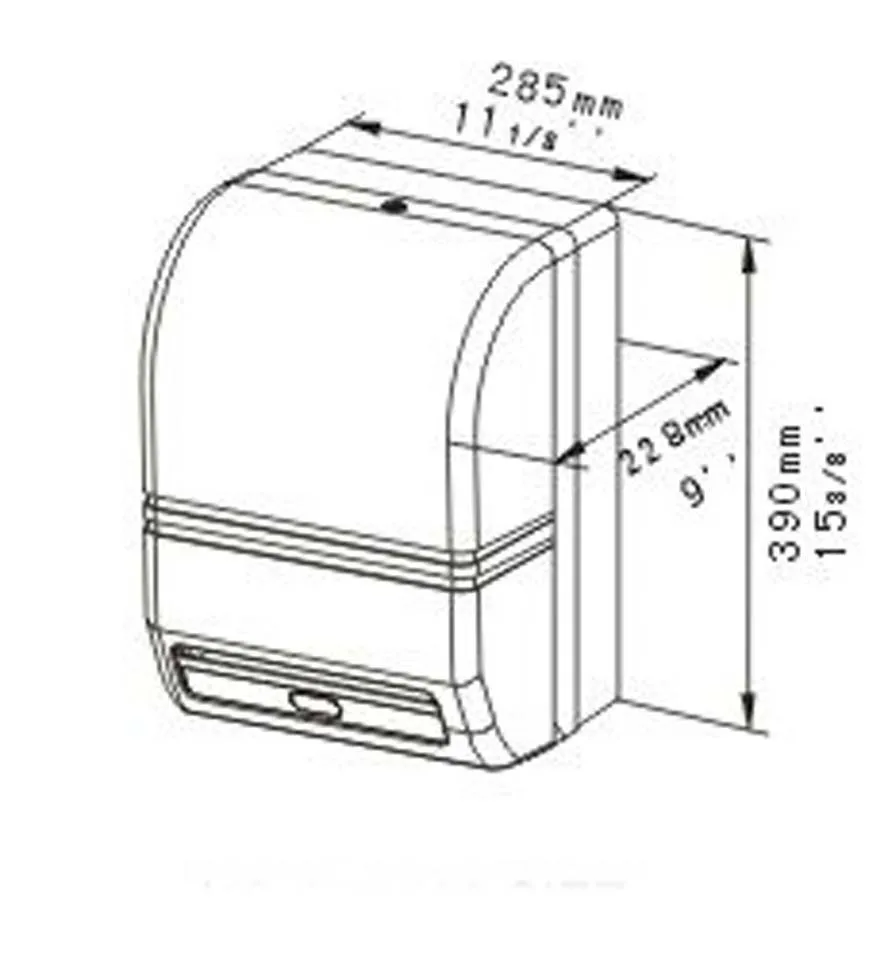 Автоматический Джамбо дозатор рулонной бумаги датчик движения Активированный держатель ткани для ручной бумаги шириной 20 см