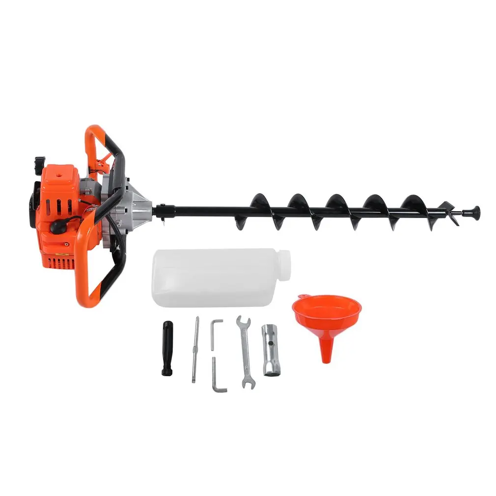 

Petrol Earth 520 Auger Post Hole Diggers Borer Fence Professional Ground Drill Planting Machine 3 Bits Agricultural Tool