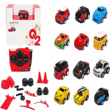 De Dibujos Animados MINI 4CH RC de Radio Control Remoto RC Coque Puede Drift Car Regalo Juguete educativo Libre Shippi