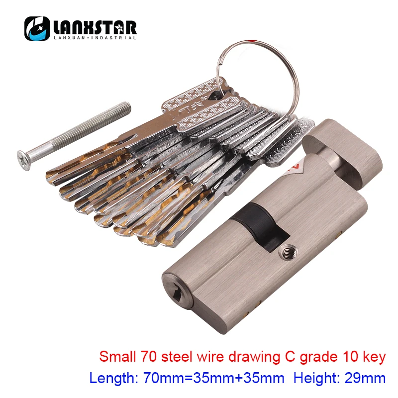 All Copper Large 70 Knob Small 70 Single Open C-class Blade Lock Core Universal Security Door Super