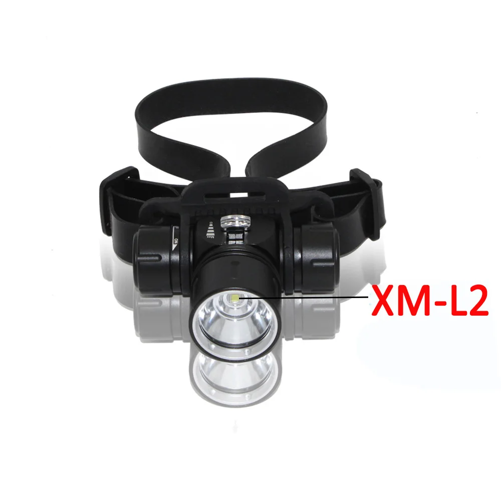 Diving headlamp Scuba dive headlight XM L2 Waterproof LED head lamp