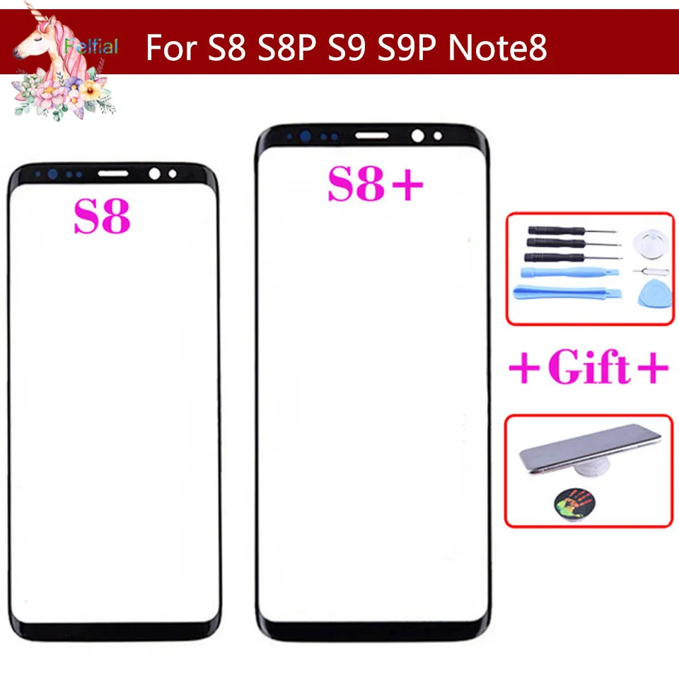 

For SAMSUNG Galaxy S8 G950 G950F S8 Plus G955 S9 S9 Plus Note 8 N950F N950 Front Outer Panel Glass Lens Touch Screen